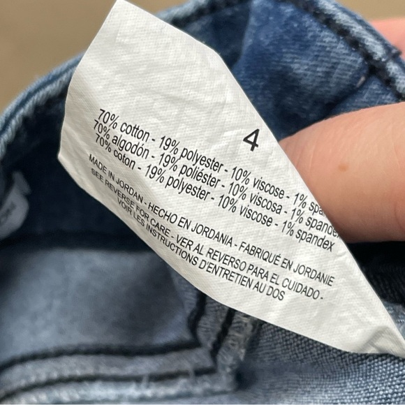 Nine West Heidi Pull On Crop Jeans Medium Wash Stretch NWT Womens 4 - Picture 8 of 9